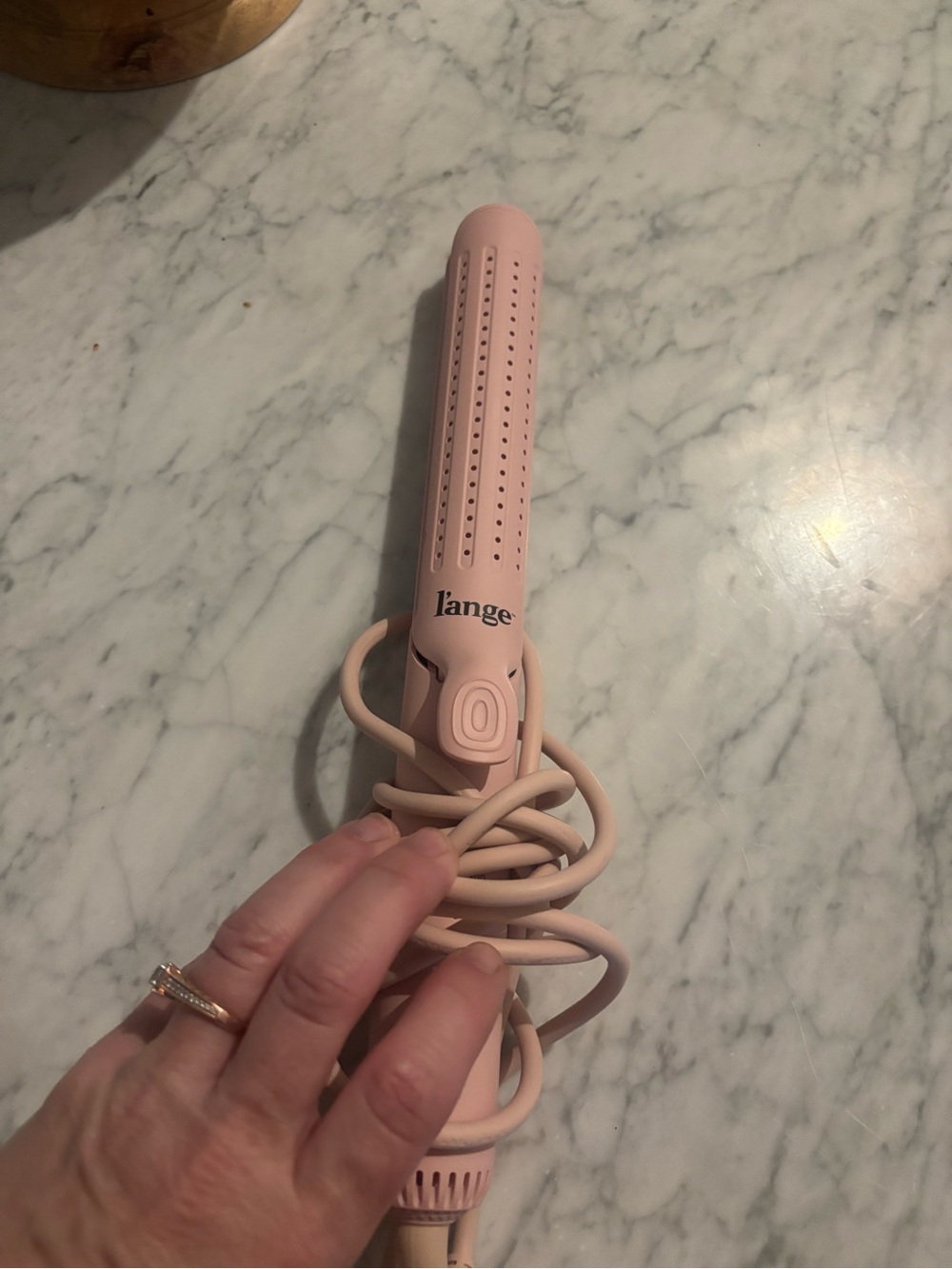 L'ange Le Duo 360° Grande
Airflow Styler 2-in-1 curling wand in Blush